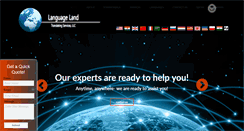 Desktop Screenshot of languagelandllc.com